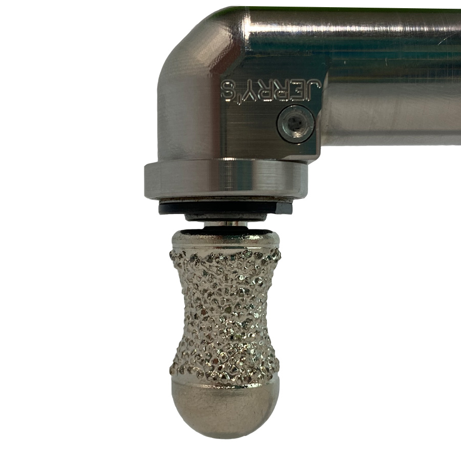 #J245 Nickel Braised Apple Core Burr Large Ball Nose
